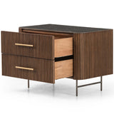 Fletcher Large Nightstand, Terra Brown