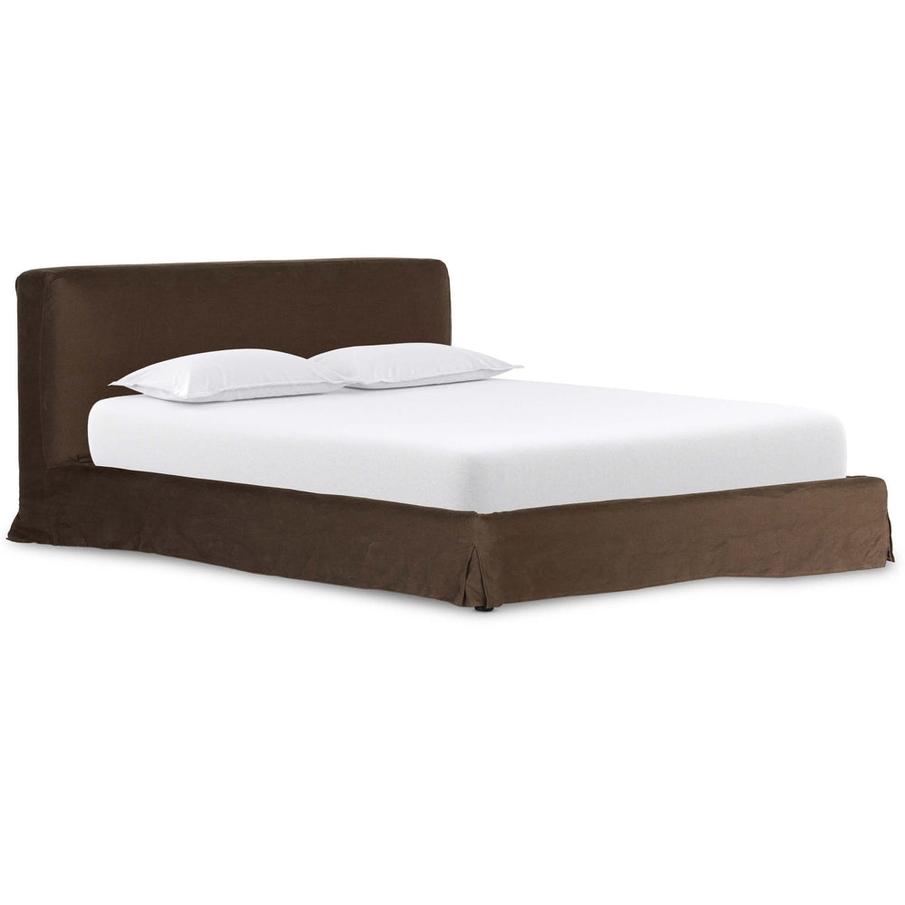 Aidan Slipcover Bed, Brussels Coffee