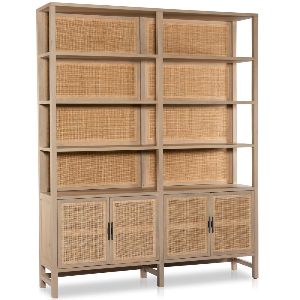 Caprice Wide Bookshelf, Natural