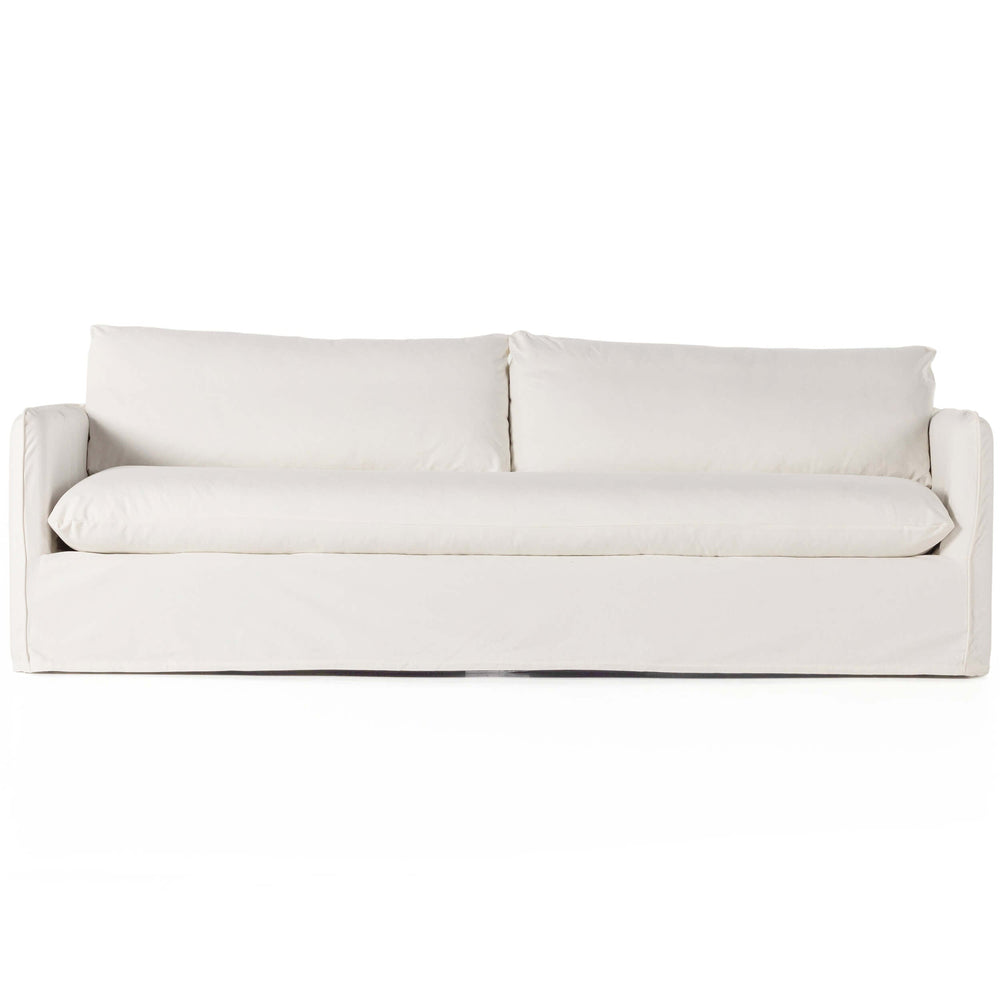 Luisa 96" Slipcover Sofa, Shiloh Cream-Furniture - Sofas-High Fashion Home