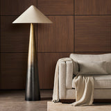 Nour Tapered Shade Floor Lamp, Ombre-Lighting-High Fashion Home