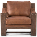 Cesar Leather Chair, Heirloom Sienna-Furniture - Chairs-High Fashion Home