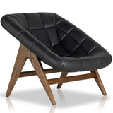 Vincent Leather Chair, Brickhouse Black