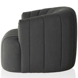 Elliana Swivel Chair, Boucle Charcoal