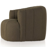 Elliana Swivel Chair, Boucle Olive