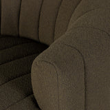 Elliana Swivel Chair, Boucle Olive