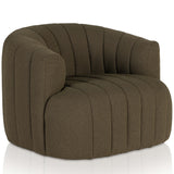 Elliana Swivel Chair, Boucle Olive