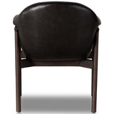 Sora Leather Arm Chair, Sonoma Black