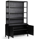 Hopkins Bookcase, Brushed Ebony