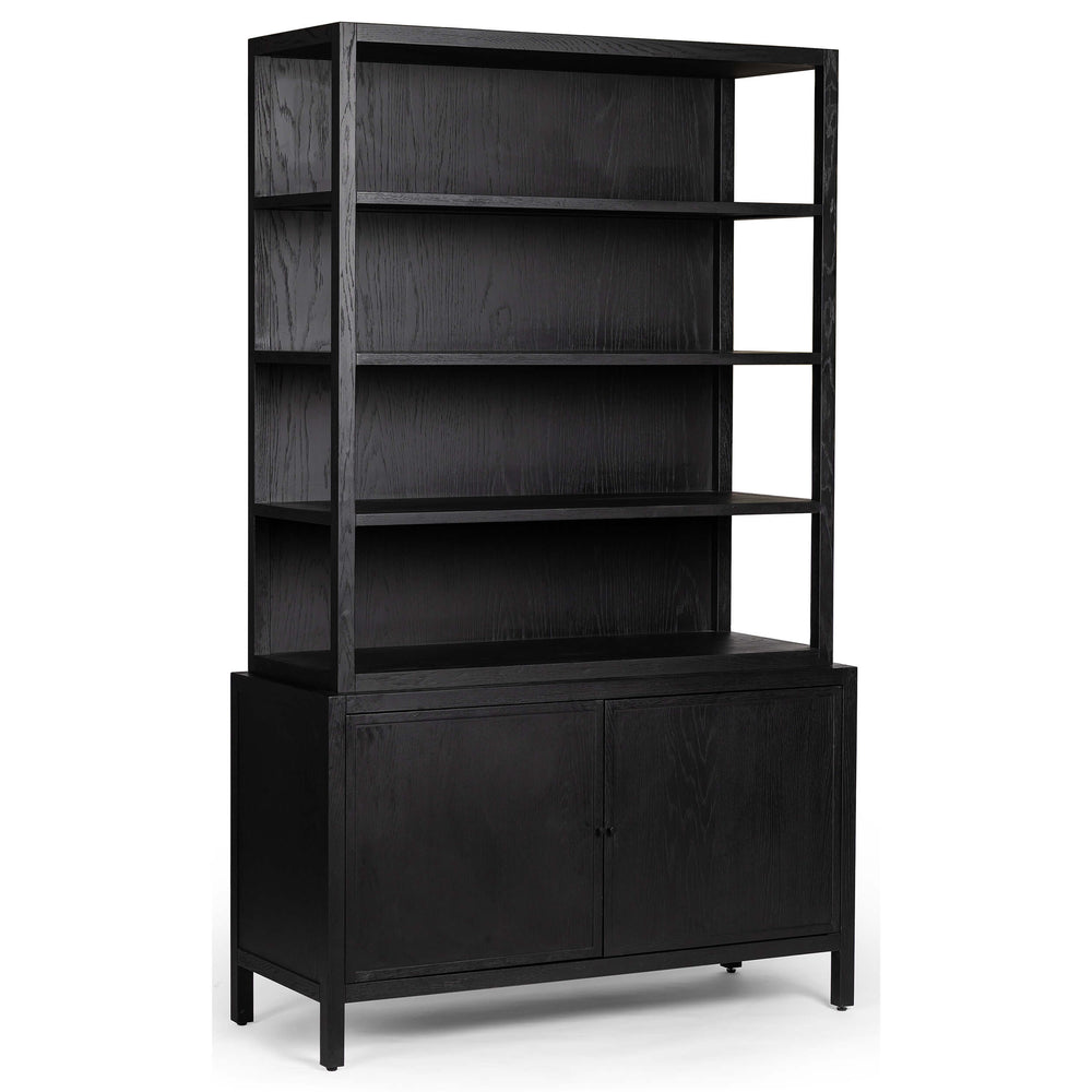 Hopkins Bookcase, Brushed Ebony