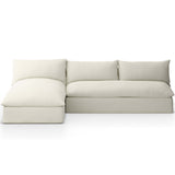 Grant Outdoor 2 Piece Sectional, Faye Cream-Furniture - Sofas-High Fashion Home