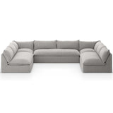 Grant Outdoor 5 Piece Sectional, Faye Ash-Furniture - Sofas-High Fashion Home