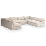 Grant Outdoor 5 Piece Sectional, Faye Sand-Furniture - Sofas-High Fashion Home