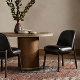 Sora Leather Dining Chair, Sonoma Black, Set of 2