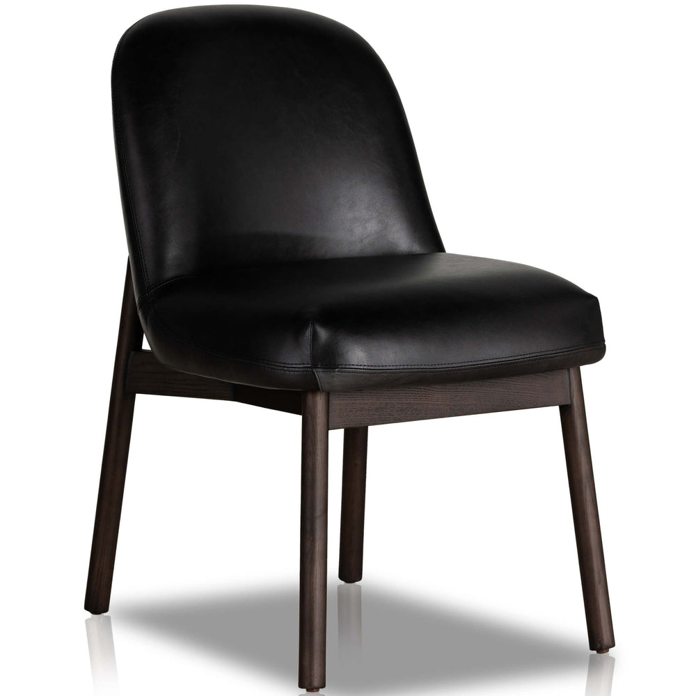 Sora Leather Dining Chair, Sonoma Black, Set of 2