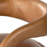 Hawkins Leather Swivel Chair, Sonoma Butterscotch