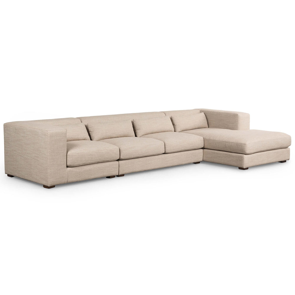 Sena 3 Piece RAF Sectional, Alcala Wheat