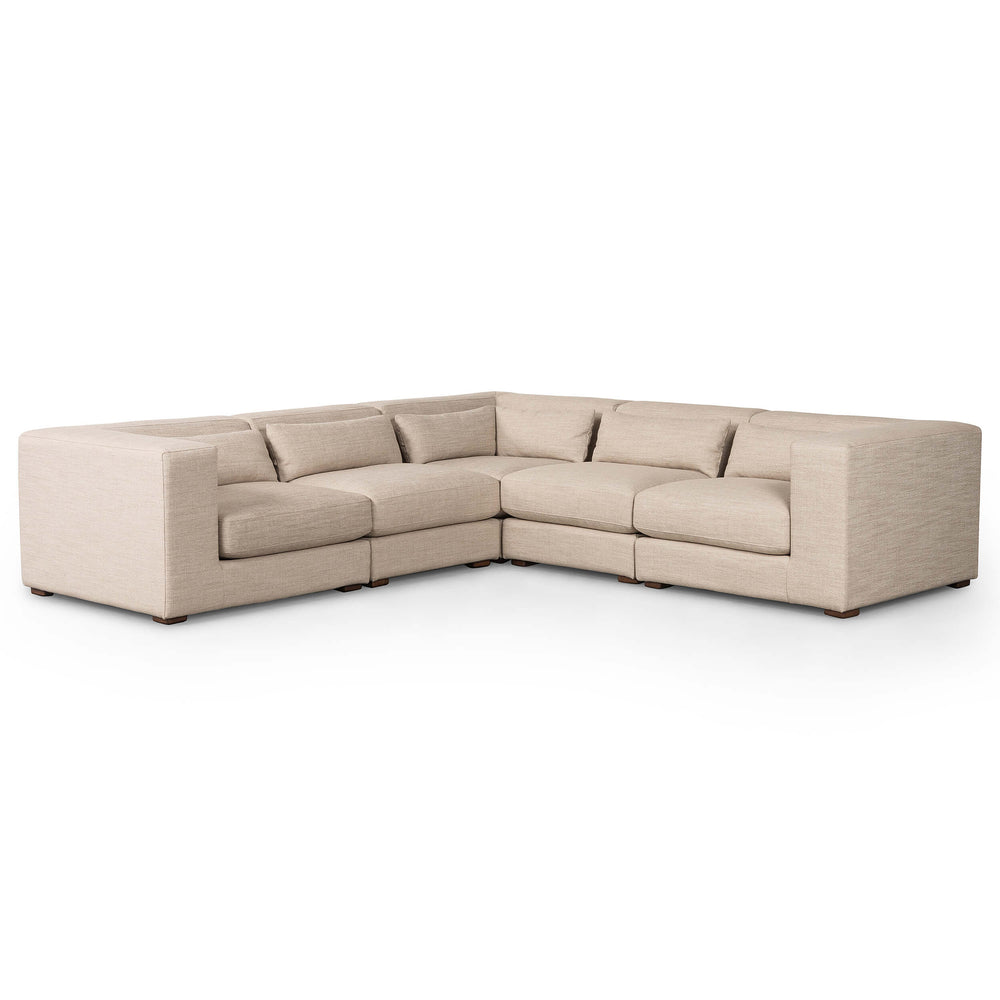 Sena 5 Piece Sectional, Alcala Wheat