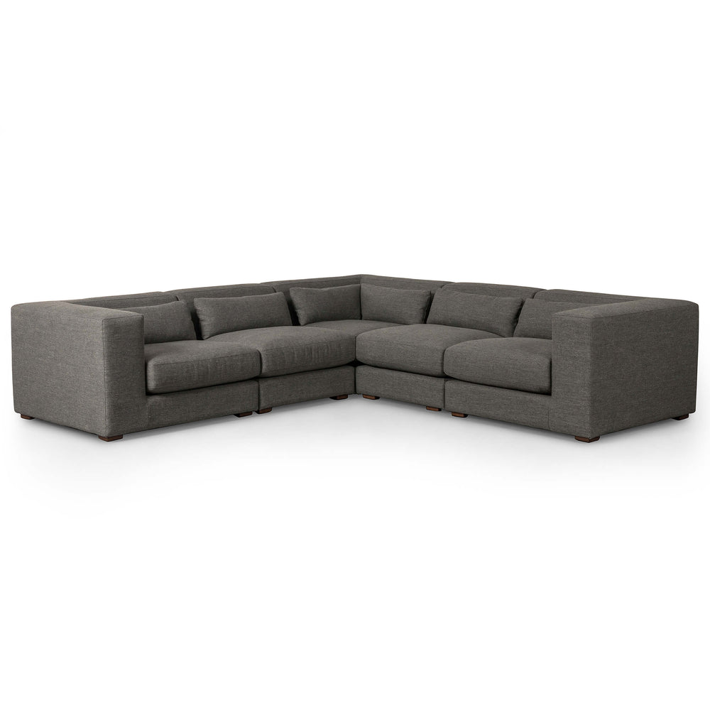 Sena 5 Piece Sectional, Alcala Graphite