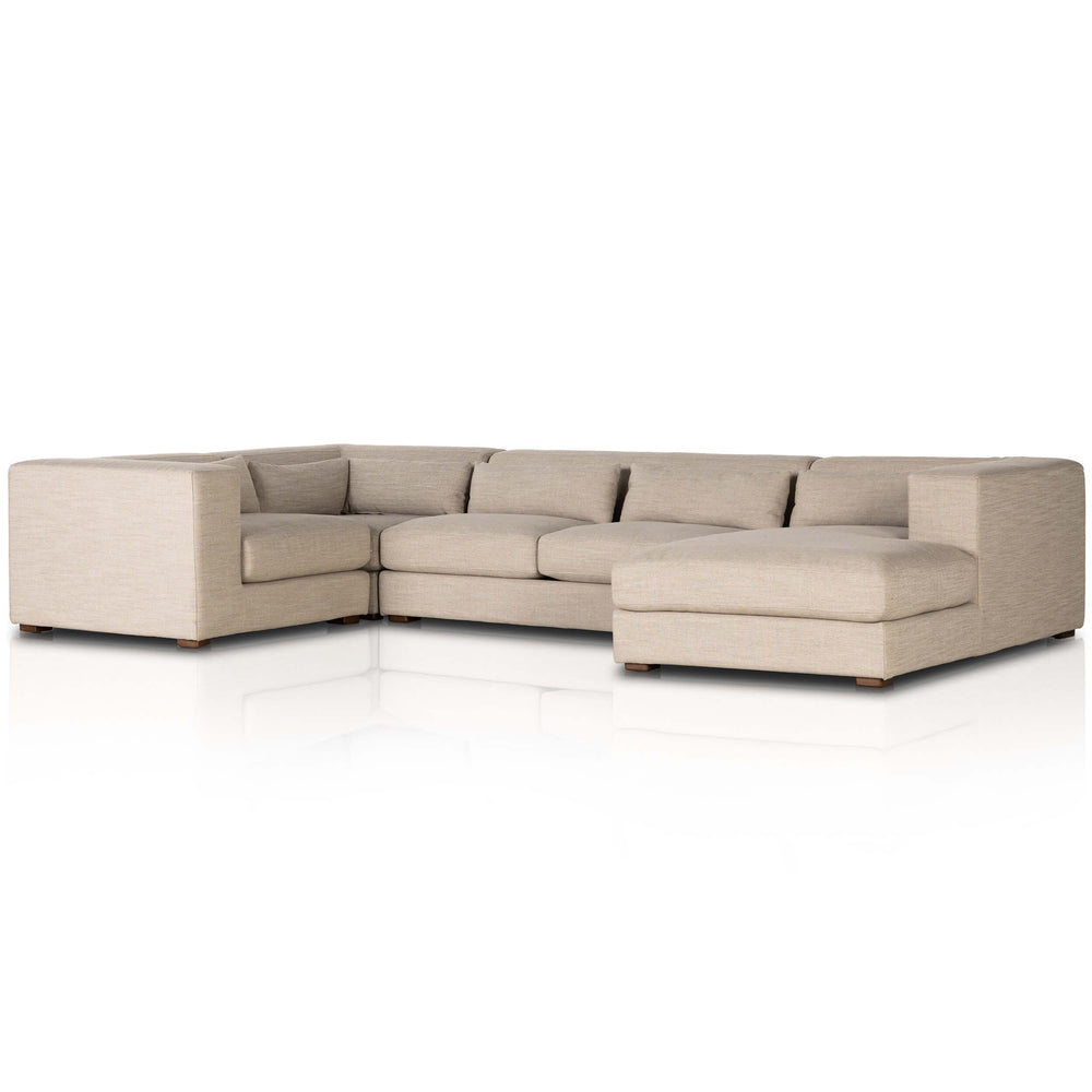 Sena 4 Piece RAF Sectional, Alcala Wheat