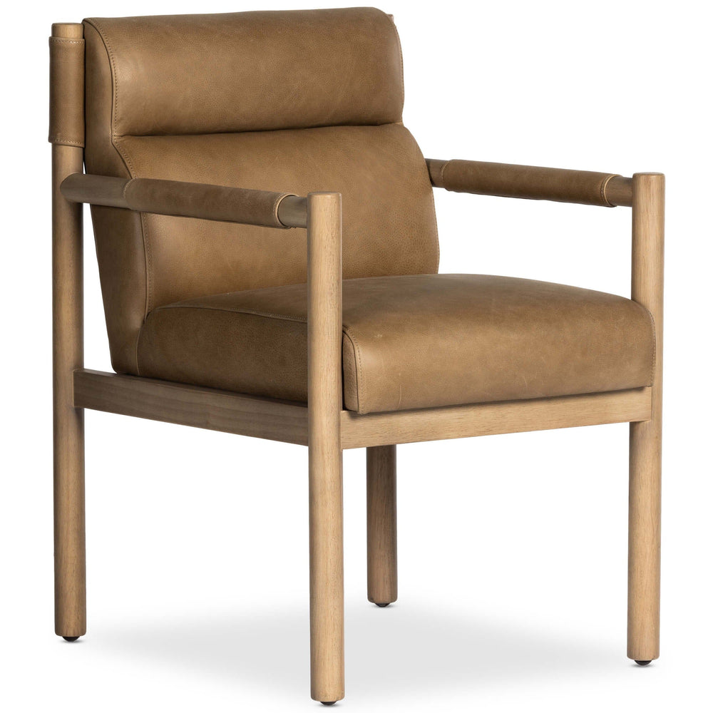 Kiano Leather Arm Chair, Palermo Drift