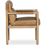 Kiano Leather Arm Chair, Palermo Drift