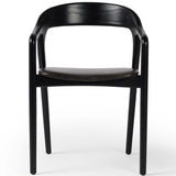 Amare Leather Arm Chair, Sonoma Black