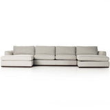 Colt 3 Piece U Sectional, Aldred Silver-Furniture - Sofas-High Fashion Home