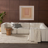 Langham Channeled 5 Piece Sectional, Fayette Cloud