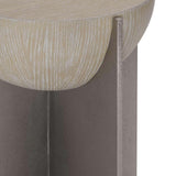 Solaria Side Table w/Metal Base-Furniture - Accent Tables-High Fashion Home