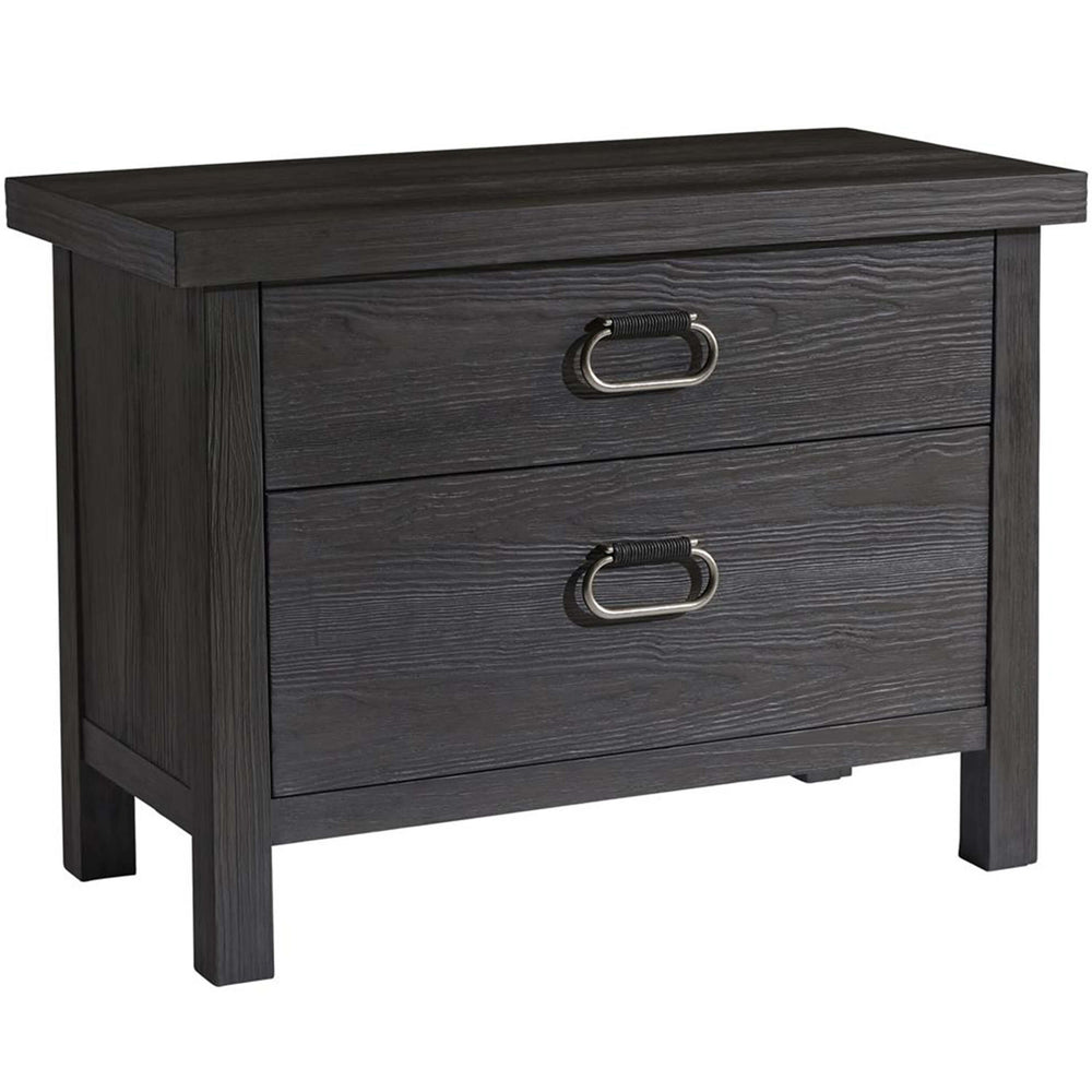 Trianon 2 Drawer Wide Nightstand, L'Ombre