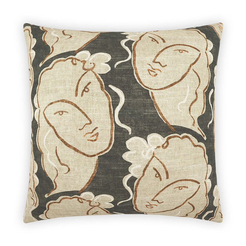 Beau Visage Pillow-Accessories-High Fashion Home