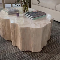 Camilla Fossilized Clam Coffee Table