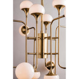 Fleming 16 Light Chandelier, Aged Brass - Lighting - High Fashion Home