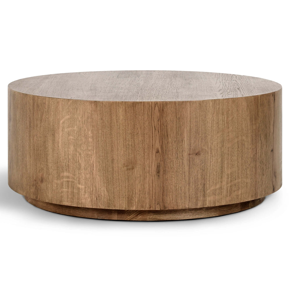 Layne Round Coffee Table, Light Brown-Furniture - Accent Tables-High Fashion Home