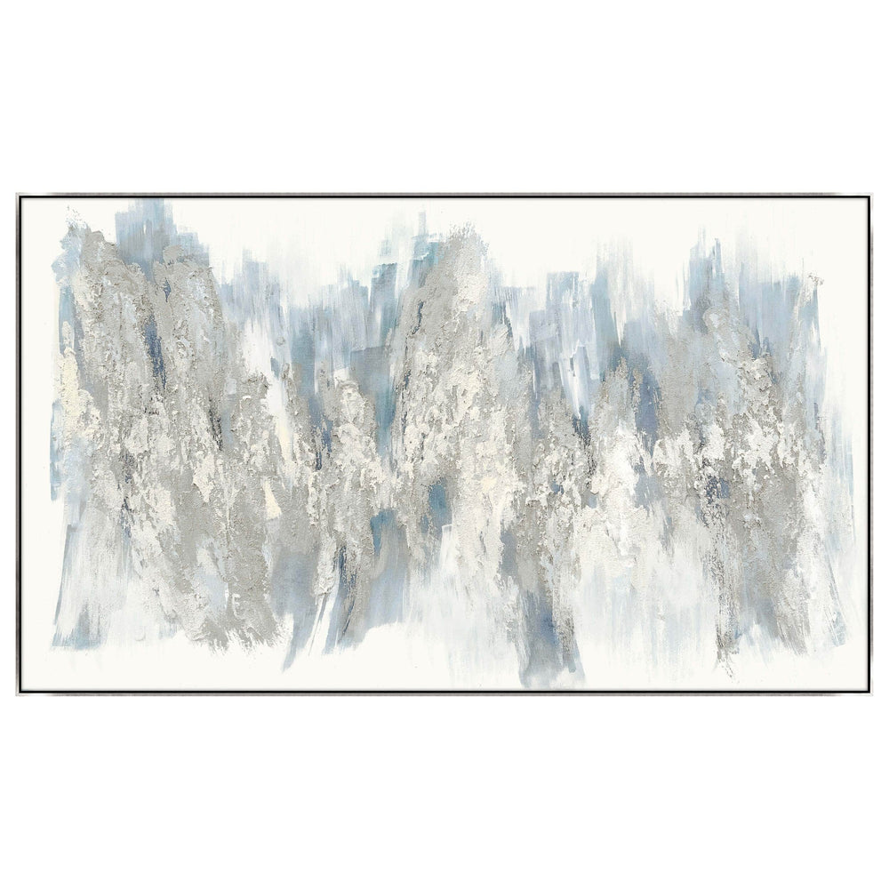 Blue Tempest Framed (Glitter)-High Fashion Home