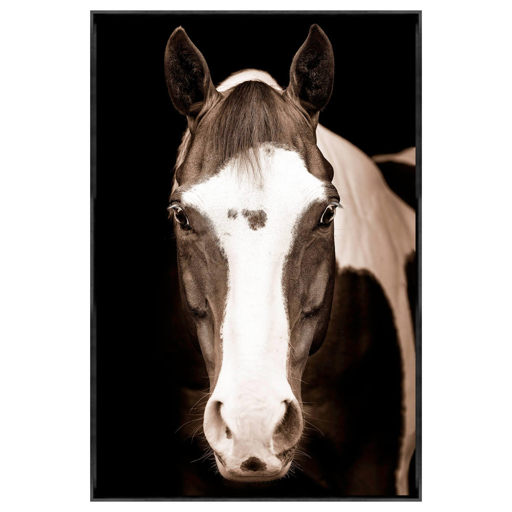 Blue Eye Horse Framed-Accessories Artwork-High Fashion Home