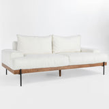 Faro Sofa, White-Furniture - Sofas-High Fashion Home