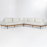 Faro Sectional, White-High Fashion Home