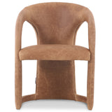 Archie Leather Dining Chair, Tan, Set of 2-Furniture - Dining-High Fashion Home