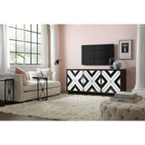 Sanctuary Noir Et Blanc Entertainment Console - Furniture - Storage - High Fashion Home