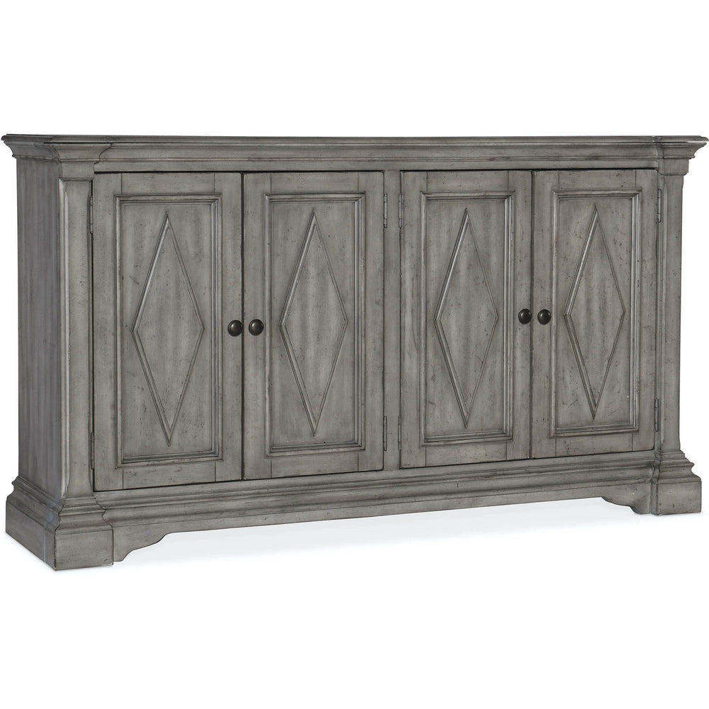 Commerce & Market 4 Door Cabinet, Gray-Furniture - Storage-High Fashion Home