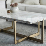 Durham Fossilized Clam Coffee Table - Modern Furniture - Coffee Tables - High Fashion Home