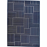 Feizy Rug Gaspar 3836F, Navy/Gray - Rugs1 - High Fashion Home