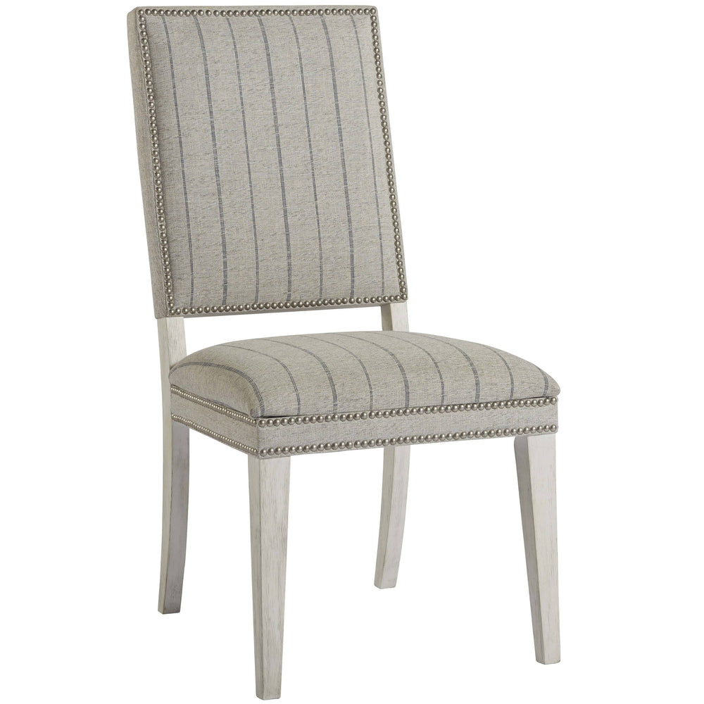 Hamptons Dining Chair, Colantino Marble/Fredrickson Nickel, Set of 2-Furniture - Dining-High Fashion Home