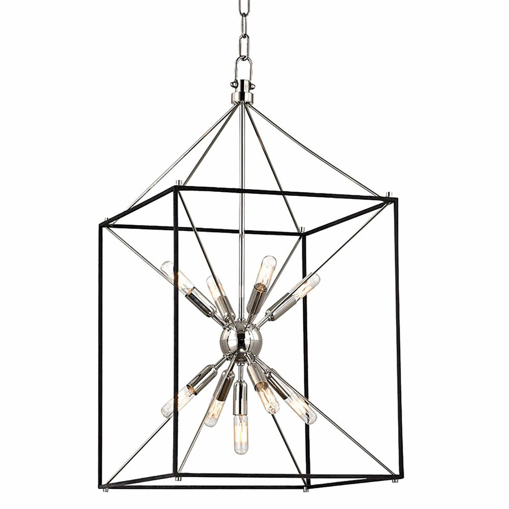 Glendale 9 Light Pendant, Polished Nickel - Lighting - High Fashion Home