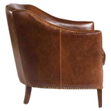 Madison Leather Chair, Antique Saddle - Modern Furniture - Accent Chairs - High Fashion Home