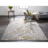 Feizy Rug Aura 3563F, Beige/Gray