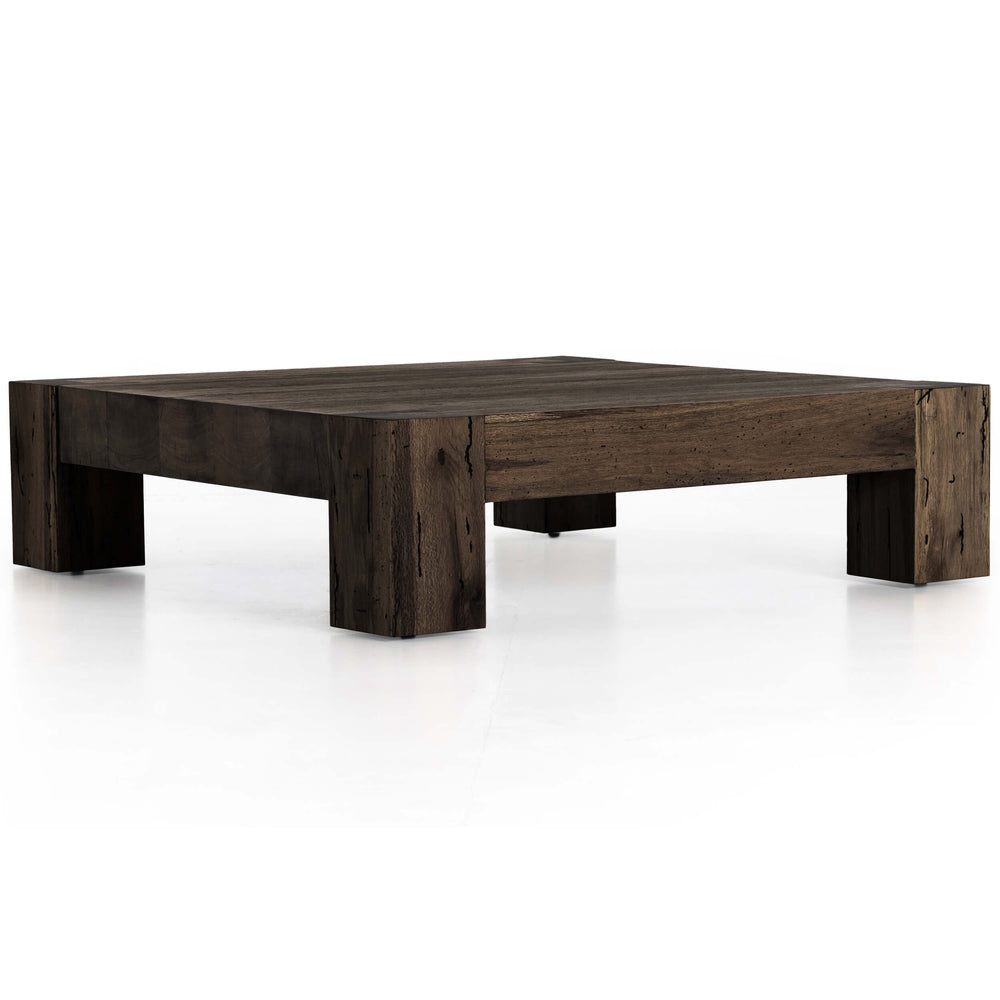 Abaso Coffee Table, Ebony Rustic-Furniture - Accent Tables-High Fashion Home