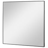 Alexo Square Mirror, Black-Accessories-High Fashion Home